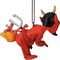 Tree Buddees Devil's Cookout Funny Christmas Ornament with The Devil Cooking a Hot Dog